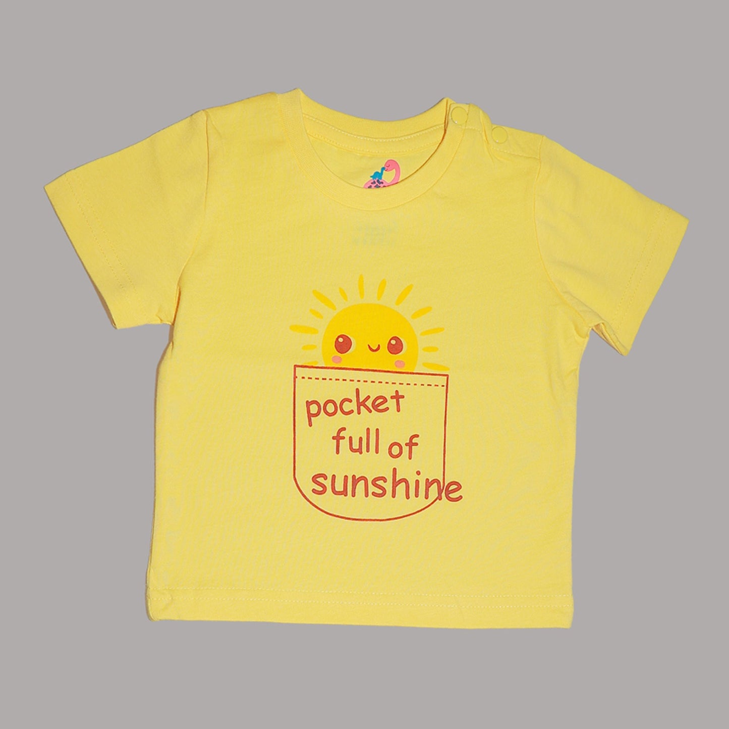 Premium Cotton Baby T Shirt - Comfortable Everyday Wear - Yellow