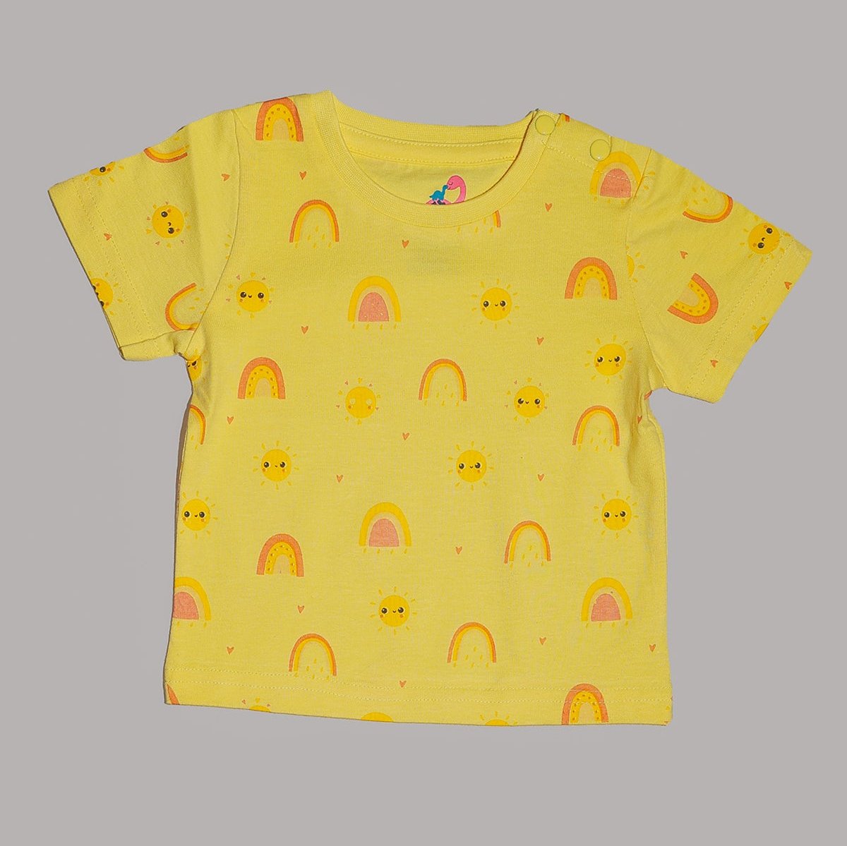 Premium Cotton Baby T Shirt - Comfortable Everyday Wear - Sunshine Yellow