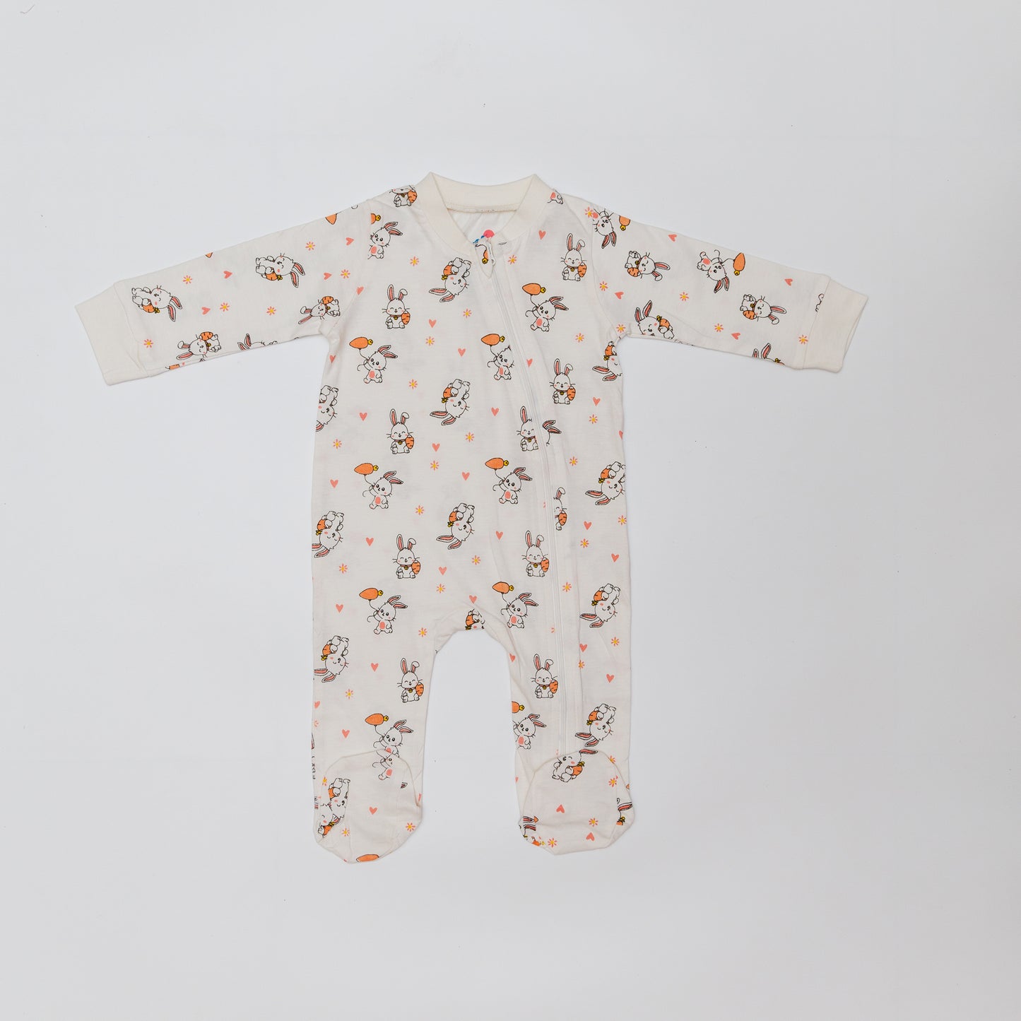 Footed Rompers - Soft Premium Cotton Baby - Toe to Top