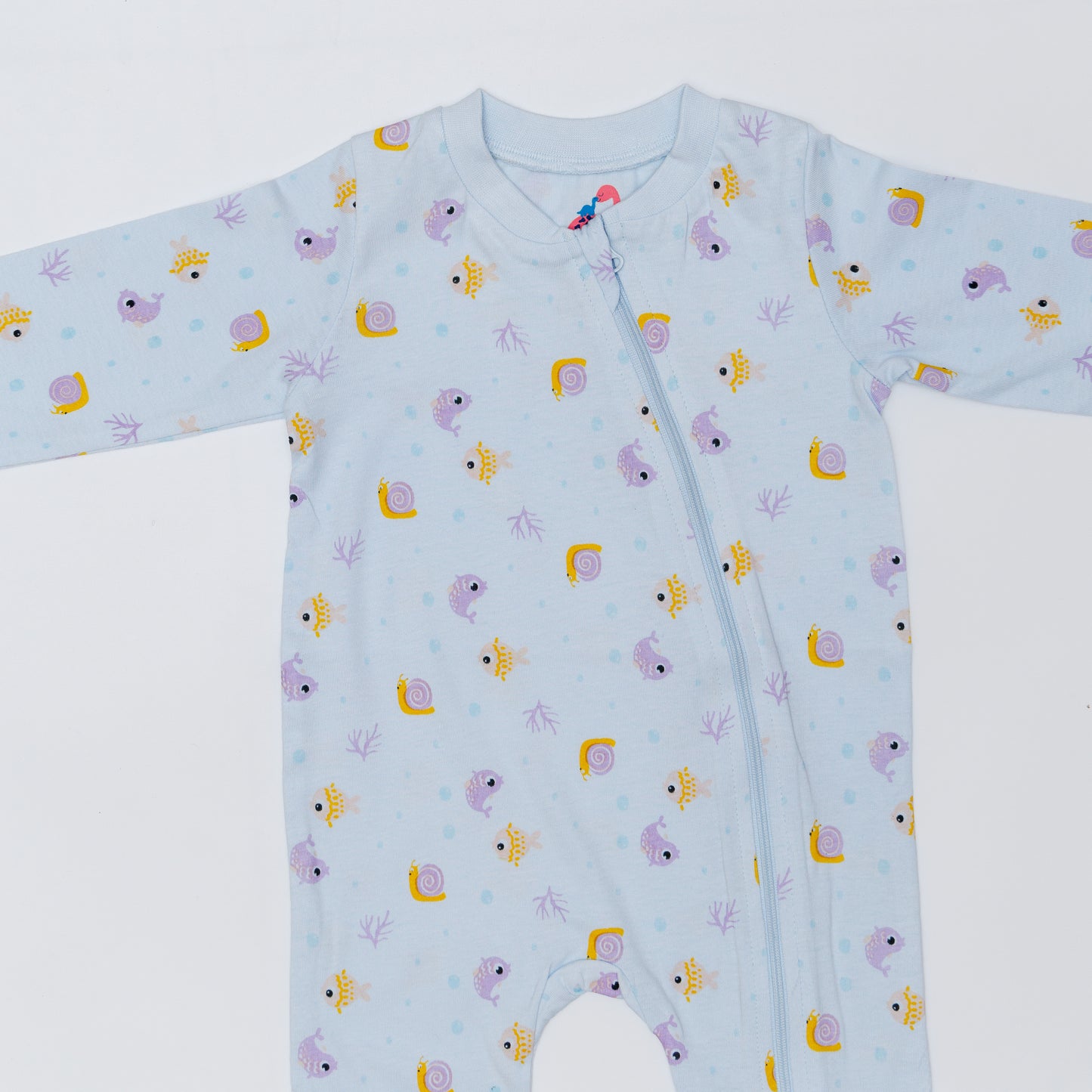 JumpSuit - Premium Cotton - Open Feet for Movement, Play and Sleep