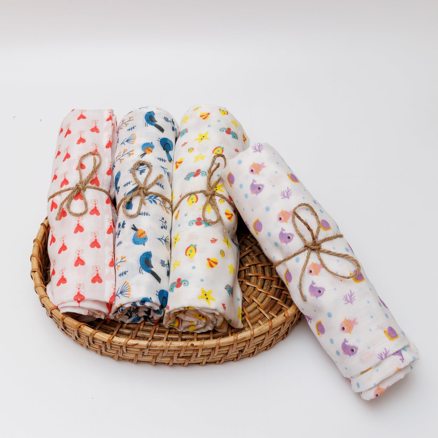 Muslin Towel - Soft & Absorbent - Quick Drying Baby Bath Essential - Sea Horse